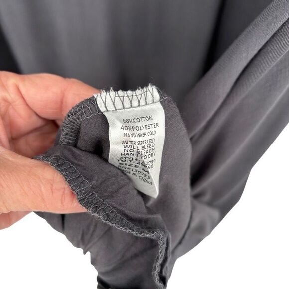 Umgee Round Neck 3/4 Sleeves Swing Dress Dark Gray Medium NWT - Picture 7 of 7